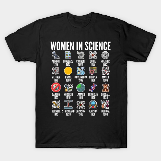 Women in Science T-Shirt by Seaside Designs